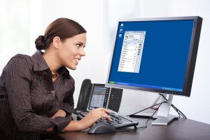 Beautiful young businesswoman
